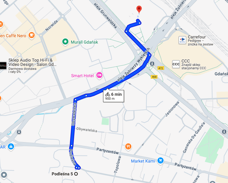 Trasa Rowerowa do Lidla - 6 min